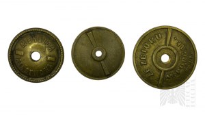 Three Badge Caps, Including the State Mint and M. Purgala (Copy?)