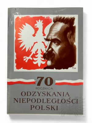 République populaire de Pologne, 1988. - Collection d'estampes de Józef Piłsudski, dessin de Henryk Gecow - 70e anniversaire du recouvrement de l'indépendance.