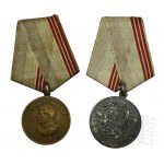 USSR - "For the Defense of Stalingrad" Medal and "Veteran of Labor" Medal.