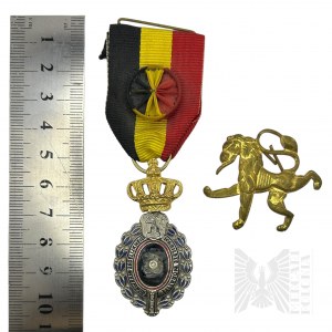 Belgium Medal for Meritorious Service to Industry and Military Lion of the Belgian Army.