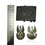 Third Republic of Poland - Buckle for WP Military Belt, Two Land Cap Eagles pattern 93.