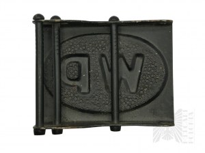Third Republic of Poland - Buckle for WP Military Belt, Two Land Cap Eagles pattern 93.