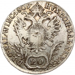 Austria 20 Kreuzer 1809 A