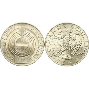 Austria 100 Schilling 1975 Lot of 2 coins