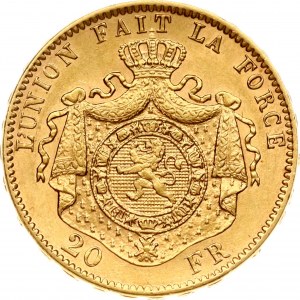 Belgique 20 Francs 1878
