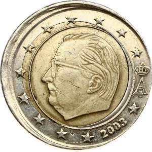 Belgique 2 Euro 2003 Erreur de monnaie