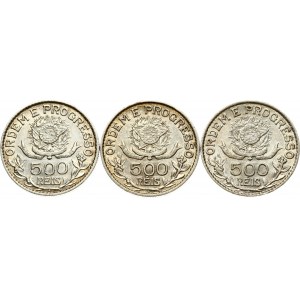 Brazil 500 Reis 1913 A Lot of 3 coins