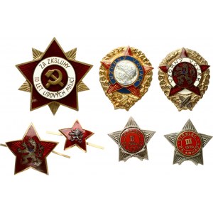 Czech Republic Badges Military Lot of 7 pcs
