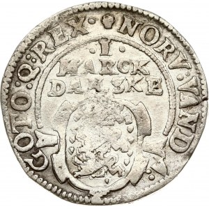 Denmark 1 Mark 1628 Gluckstadt