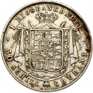 Denmark Rigsbankdaler / 30 Schilling 1847 VS
