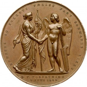 Danimarca Medaglia la Costituzione del 5 giugno 1849