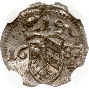 Germany Nuremberg Pfennig 1687 NGC MS 62