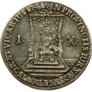 Germany Saxony 1 Groschen 1741 Vicariat