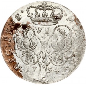 Germany Prussia 6 Groscher 1754 E
