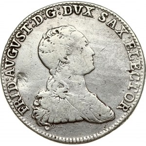 Germany Saxony 2/3 Taler 1768 EDC