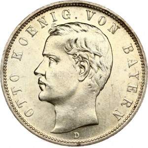 Germany Bavaria 5 Mark 1908 D