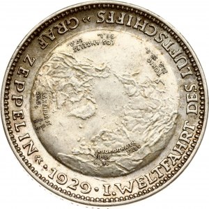 Germany Weimar Republic Medal On the airship's world tour Graf Zeppelin 1929