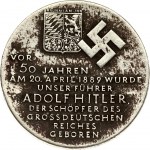 Germany Third Reich Medal Medal ND (1939) Adolf Hitler 50th Birthday