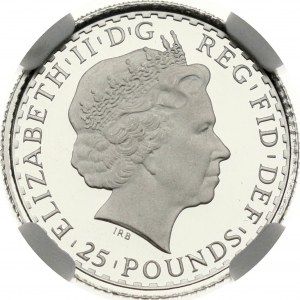 Great Britain 25 Pounds 2008 NGC PF 70 ULTRA CAMEO TOP POP