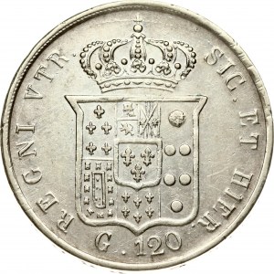 Taliansko Neapol 120 Grana 1857