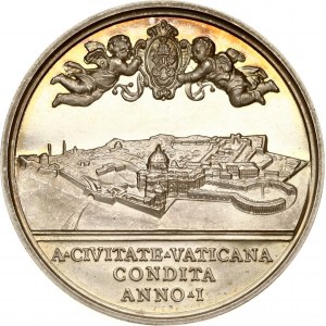 Italy Vatican Medal Anno IX (1930) Constitution Anniversary