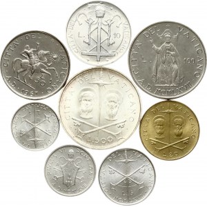 Italia Città del Vaticano 1 - 500 Lire 1967 Set di 8 monete