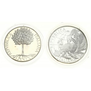Taliansko 5 Euro &amp; 10 Euro 2003 R Ľudia v Európe Sada 2 mincí