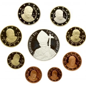 Italia Città del Vaticano 1 Euro Cent - 20 Euro 2012 R Set di 9 monete