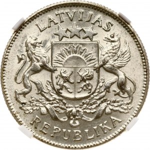 Lettonie 2 Lati 1925 NGC MS 63