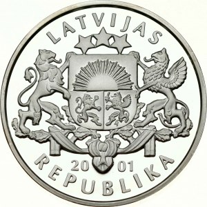 Latvia 1 Lats 2001 Ice Hockey