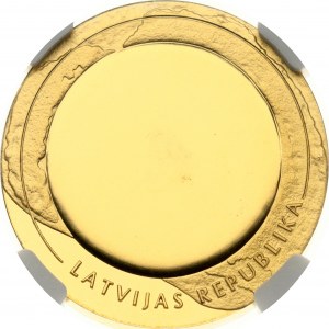 Lettland 1 Lats 2002 Glücksmünze NGC PF 64 ULTRA CAMEO