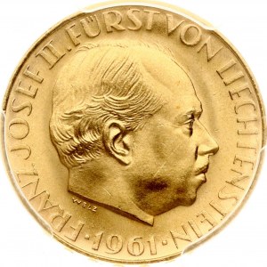 Liechtenstein 25 Franken 1961 National Bank PCGS MS 66