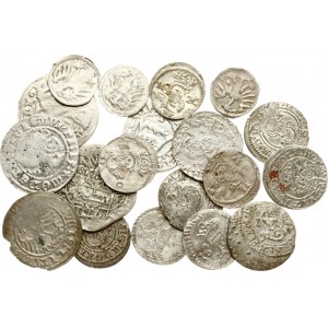 Lithuania Denar - Polgrosz 1501-1625 & Germany Holstein-Schaumburg-Pinneberg 1/24 Taler 1592 Lot of 19 coins