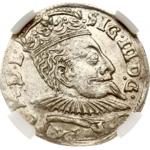 Lithuania Trojak 1596 Vilnius (RR) NGC AU 58