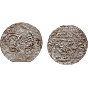 Litauen Szelag 1618 &amp; 1619 Vilnius Lot von 2 Münzen