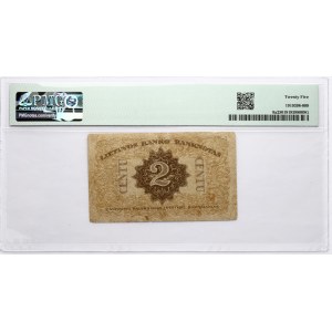Lithuania 2 Centu 1922 PMG 25 Very Fine