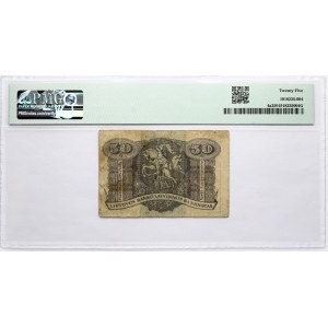 Lithuania 50 Centu 1922 PMG 25 Very Fine