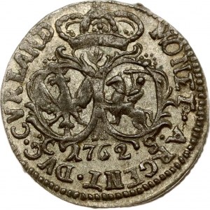 Livonia Curlandia e Semigallia 1 Grossus 1762 CHS Mitau