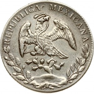 Mexico 8 Reales 1892 Mo AM Chopmarked