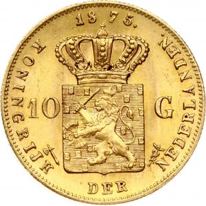 Netherlands 10 Gulden 1875