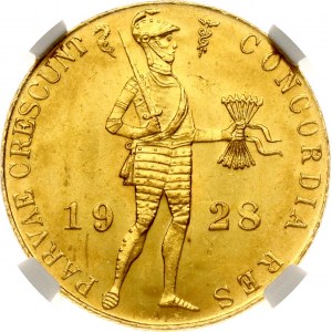 Nizozemský dukát 1928 NGC MS 64