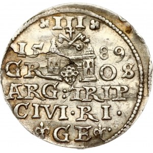 Poland Trojak 1589 Riga (R3)