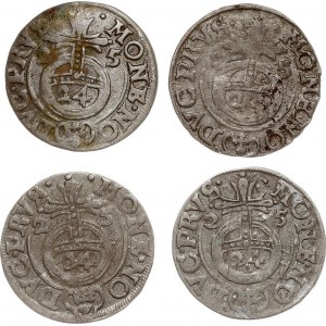 Brandenburg-Prussia under Poland Poltorak 1625 Konigsberg Lot of 4 coins