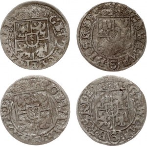 Brandenburg-Prussia under Poland Poltorak 1625 Konigsberg Lot of 4 coins