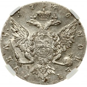 Rubel rosyjski 1766 СПБ-ЯI NGC AU SZCZEGÓŁY