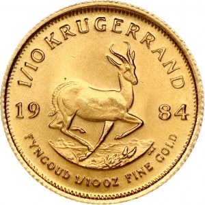 Republika Południowej Afryki ⅒ uncja Krugerrand 1984