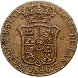 Hiszpania Katalonia 6 Cuartos 1846