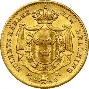 Švédsko Ducat 1843 AG