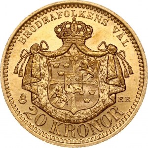Švédsko 20 korún 1890 EB