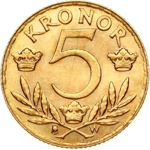 Švédsko 5 korún 1920 W